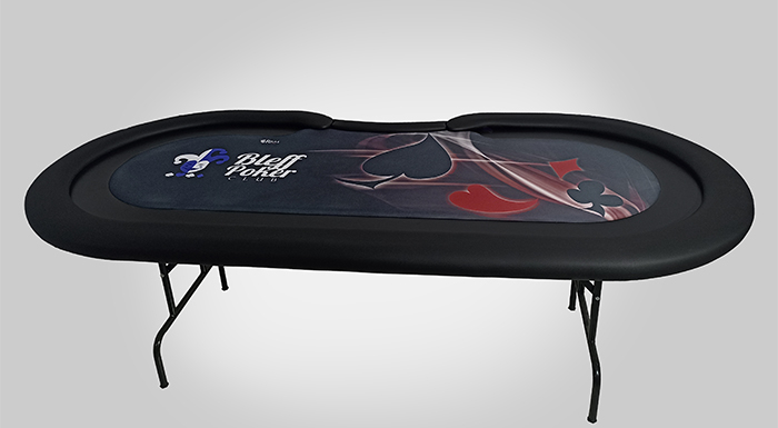 Mesa de Poker Oval e Perna Dobrável de altíssima Qualidade - Bra12